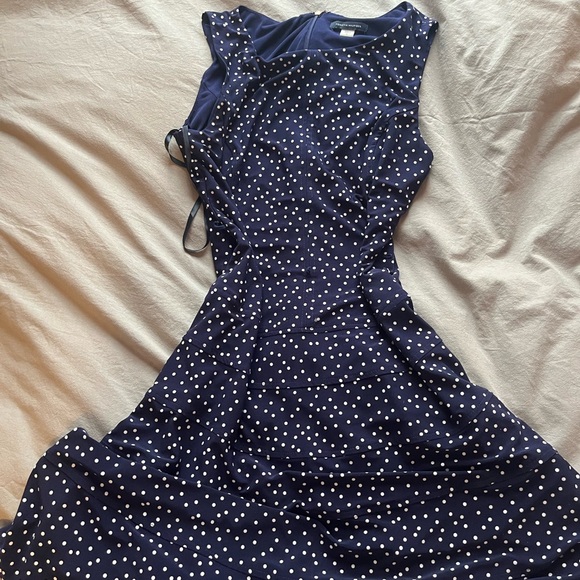 Tommy Hilfiger Navy and White Polka Dot Dress - Picture 5 of 5